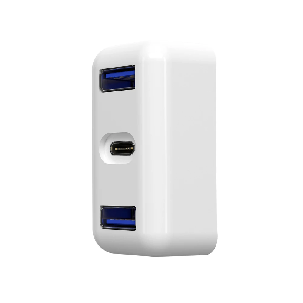 Двойной USB3.0 белого цвета в виде Мини компактная станция TYPE-C концентратор зарядка