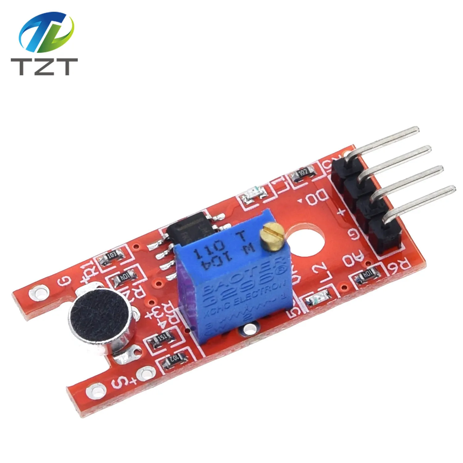 TZT микрофон голосовой звуковой сенсорный модуль для Arduino аналоговый цифровой выходной датчик s KY-038