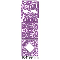 flower lace edge box panel metal cutting dies stencils for diy scrapbooking decoration embossing supplier cards craft die cut