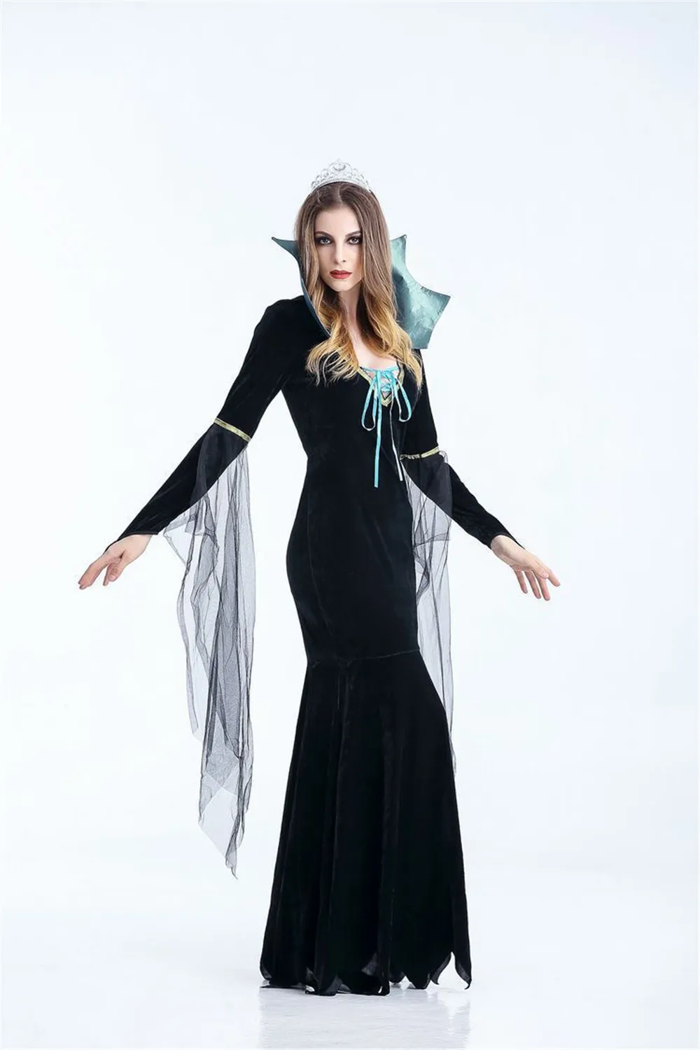 Хэллоуин вампир Граф костюм королева одета Греческая богиня игра Маскарад
