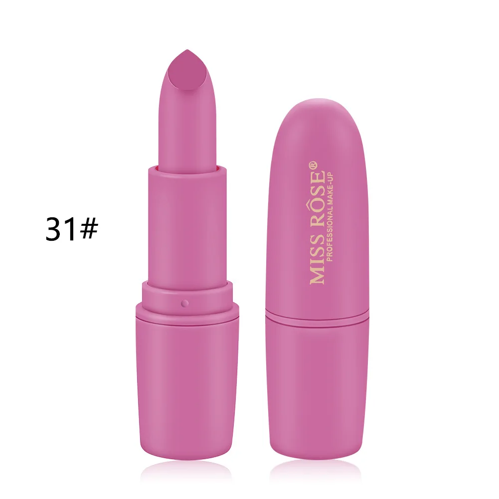 31 32 Mimosa# MISS ROSE Brick Red губная помада в виде пули матовая помада легко носить стойкая красная Фирменная помада, Макияж сексуальная помада для губ - Цвет: 31