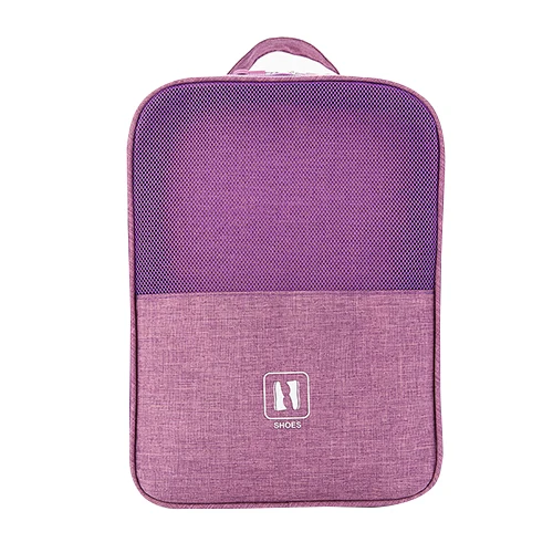 Purple D Женская Мужская портативная косметическая сумка для макияжа цифровая сумка бюстгальтер нижнее белье Чехлы для обуви чехол Кабельная коробка дорожная красота моющийся Органайзер - Цвет: Purple D