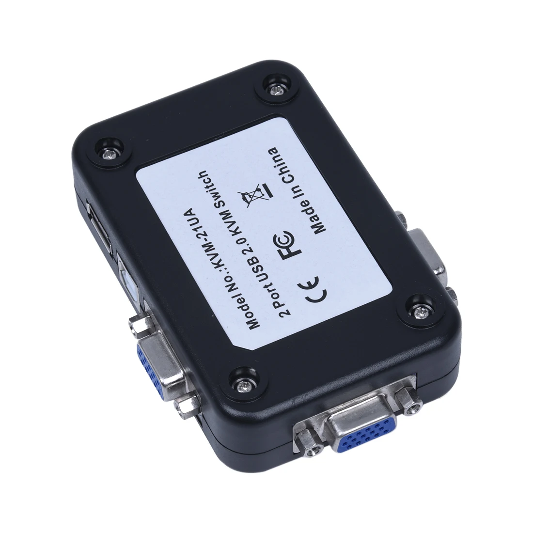 Все в одном мини 2 порта KVM ручной переключатель Box адаптер w USB
