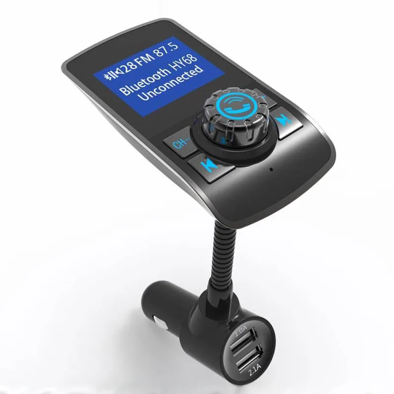 Jajabor Bluetooth гарнитура для авто Handsfree fm передатчик MP3 плеера 1.44 дюймов больше Экран 5