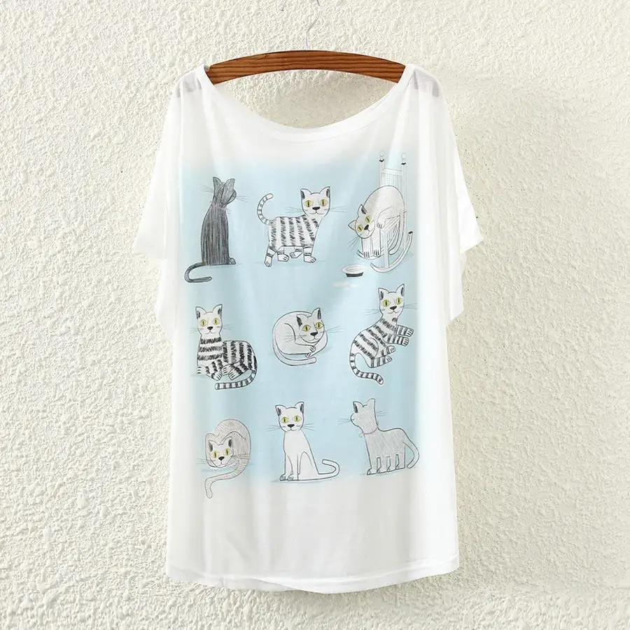 Оптовая продажа 2015 летняя женская футболка большие размеры рукав летучая мышь