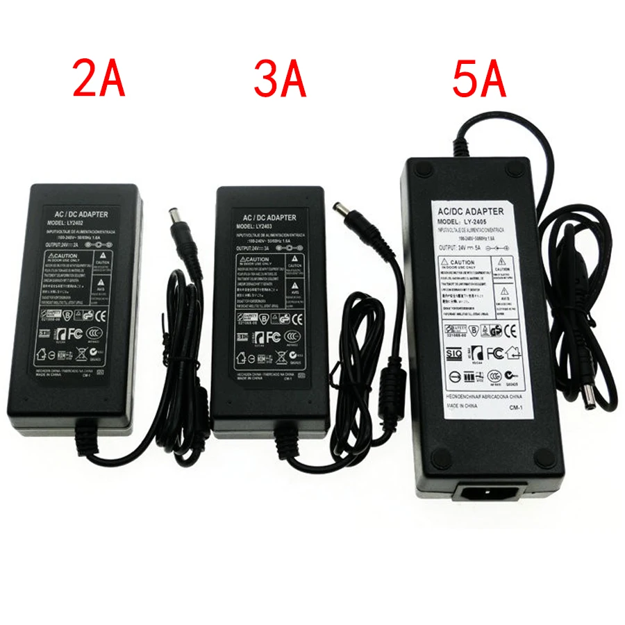 Мощность адаптер питания переменного тока 220V DC/DC 5V 12V 24 V светодиодный драйвер 1A 2A