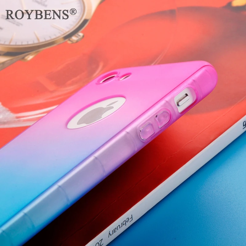 Для iPhone 7 8 чехол с покрытием 360 градусов Полная защита для 5 5S SE 6 6S Plus жесткий из