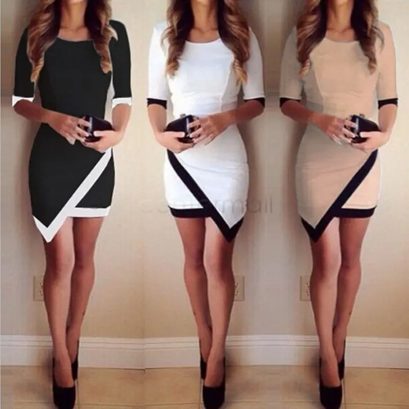 Sexy Women Bandage Bodycon Half Sleeve Evening Party Mini Dress Ladies Womens Brief Daily Dresses Clothing | Женская одежда