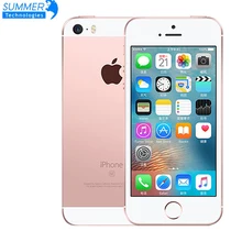 Отпечатков пальцев Apple iPhone SE мобильный телефон разблокированный смартфон A9 iOS 9 двухъядерный 4 аппарат не привязан к оператору сотовой связи 2 Гб Оперативная память 16 GB/64 GB Встроенная память 4,0''
