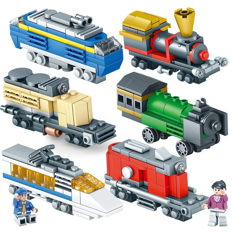 354 шт. создатель город поезд здания Конструкторы Совместимость Legoings развивающие