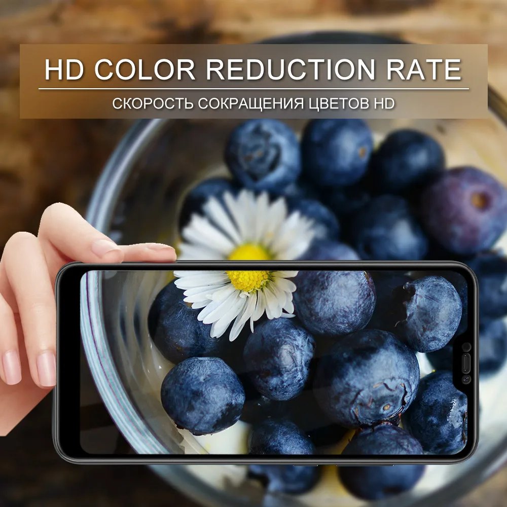 Стекло для Xiaomi Redmi 6 Pro закаленное 0 3 мм 5D 9 H полное покрытие Полный Экран протектор