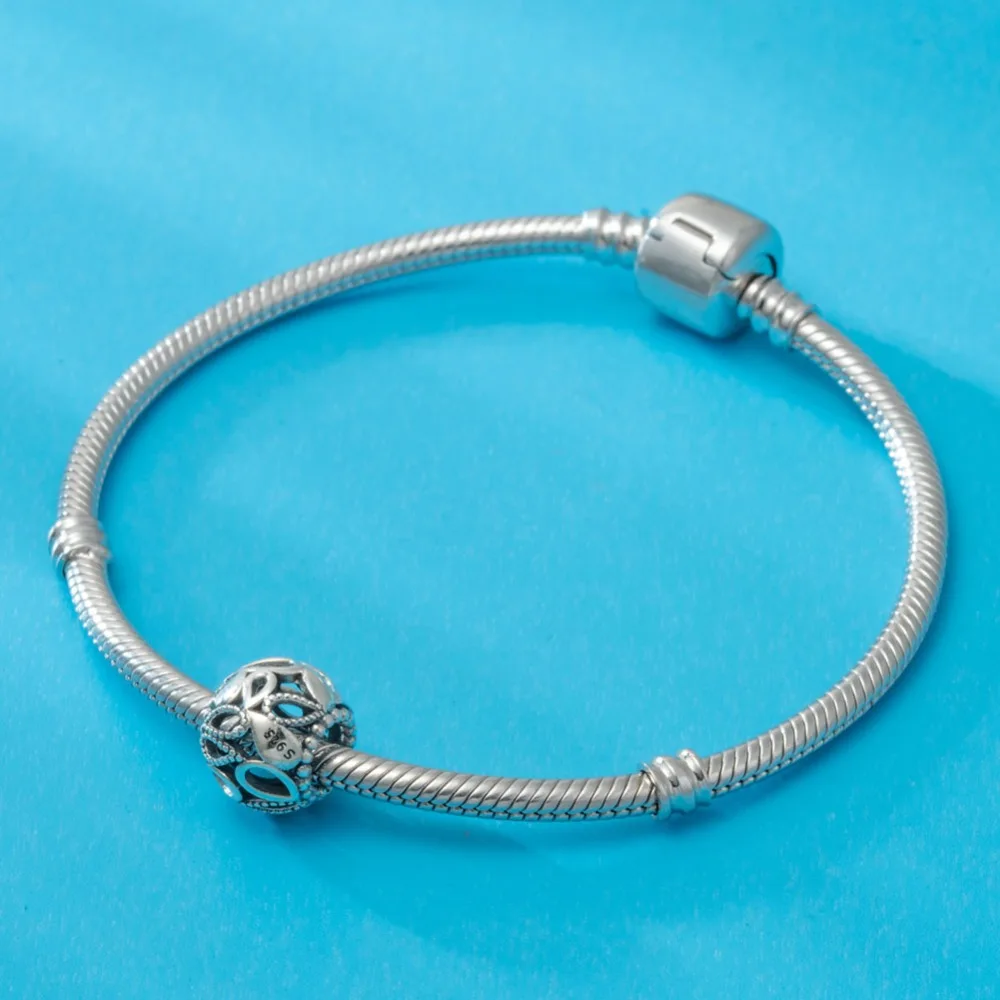 RainMarch Подходит для Pandora Амулеты Браслет Оригинальный бусина из серебра 925 пробы