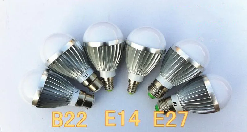 Светодиодный светильник E27 E14 B22 5730SMD 6 Вт 12 Вт 15 Вт, светодиодный алюминиевый светильник 220 В/85-265 в, холодный белый/теплый белый светильник, домашний светодиодный светильник