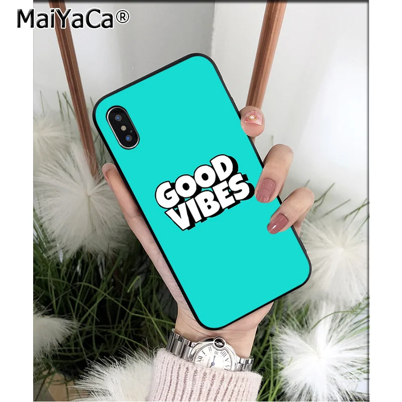 Мягкий Черный силиконовый чехол MaiYaCa для Apple iPhone 8 7 6 6S Plus X XS MAX 5 5S SE XR | Мобильные