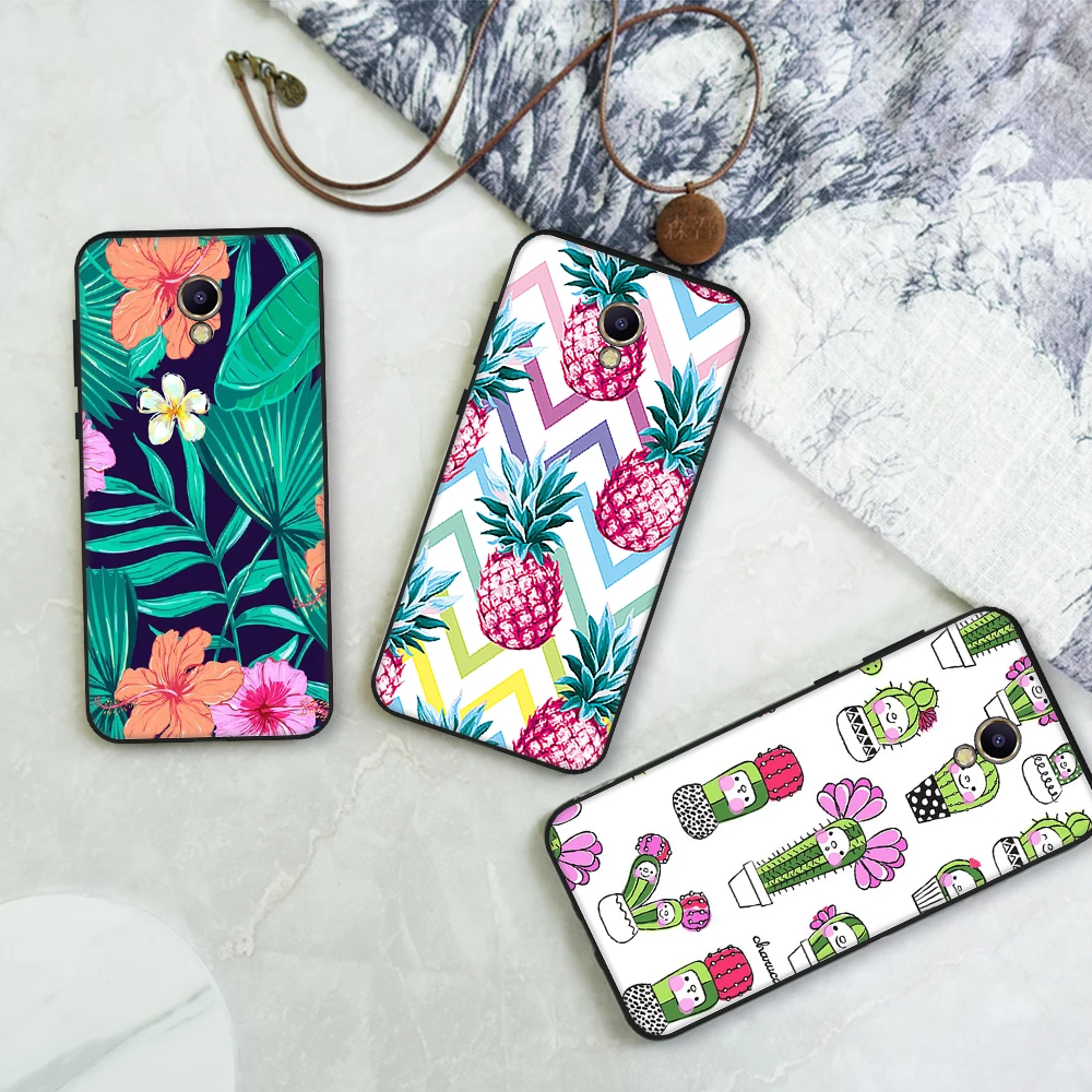 Floral Animal Heart Printing Pattern Case For Meizu M5 M6 Note Protective TPU Matte Silicone Cover M5C M5S |