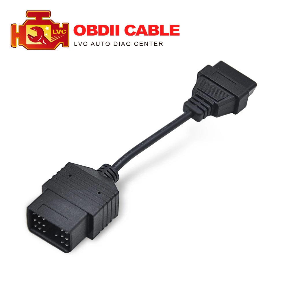 Высококачественный Кабель OBD2 с 17 Pin на 16 для Toyota OBD OBDII адаптер кабель pin