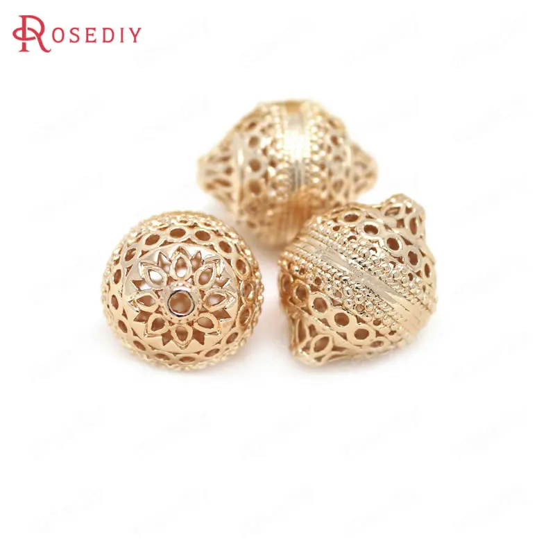 2 шт. бусины для браслета цвета шампанского|spacer beads|brass spacer beadsbrass |