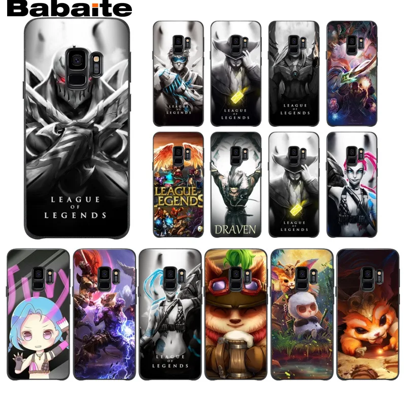 League of legends hero lol черный мягкий чехол из ТПУ для телефона Samsung Galaxy s9 s8 plus note 8 note9 s7 s6edge