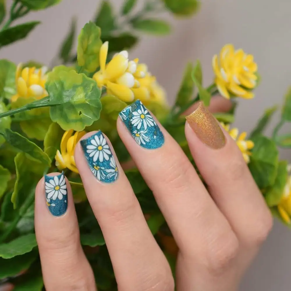 Пластины для стемпинга BORN PRETTY прямоугольные трафареты ногтей с изображением