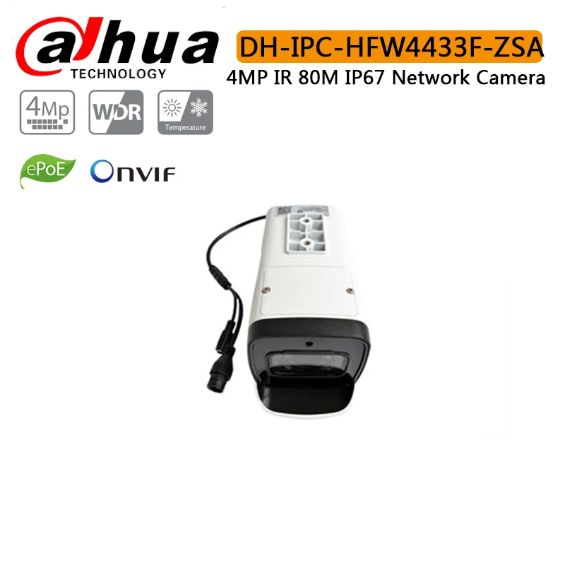 Оригинал Dahua IPC-HFW4433F-ZSA 4MP Starlight Камера 2 7 мм ~ 13 5 с переменным фокусным расстоянием
