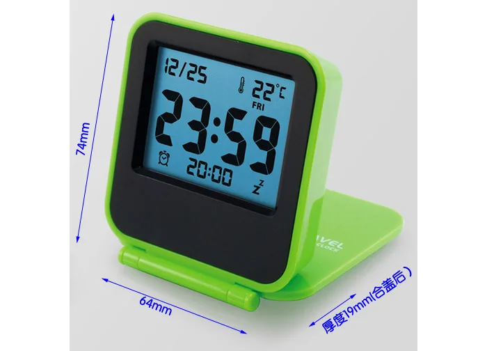 Милые портативные электронные мини светодиодные будильники для путешествий