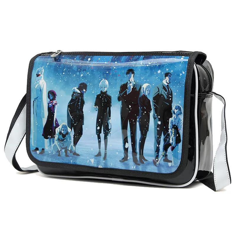 

Anime Tokyo Ghouls Unisex Sling Pack Bags PU Cosplay Messenger Shoulder Bag for Students
