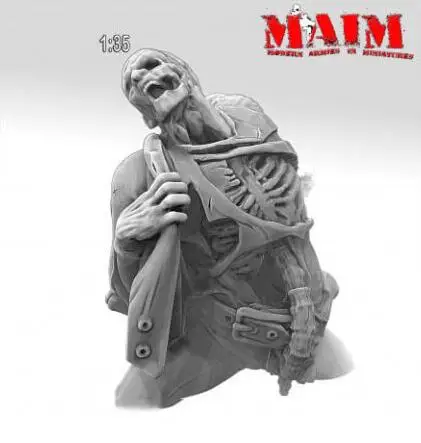 1/35 шкала Неокрашенная фигурка из смолы Zombie|Наборы для сборки моделей| |
