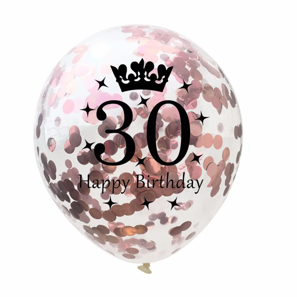 10 шт. прозрачные латексные шары с конфетти 30/40/50/60 | Дом и сад