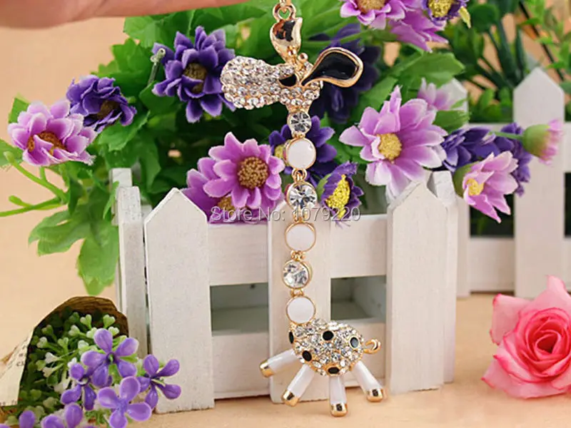Брелок в виде жирафа с кристаллами|gift bag wholesale|gift bags combag etc |