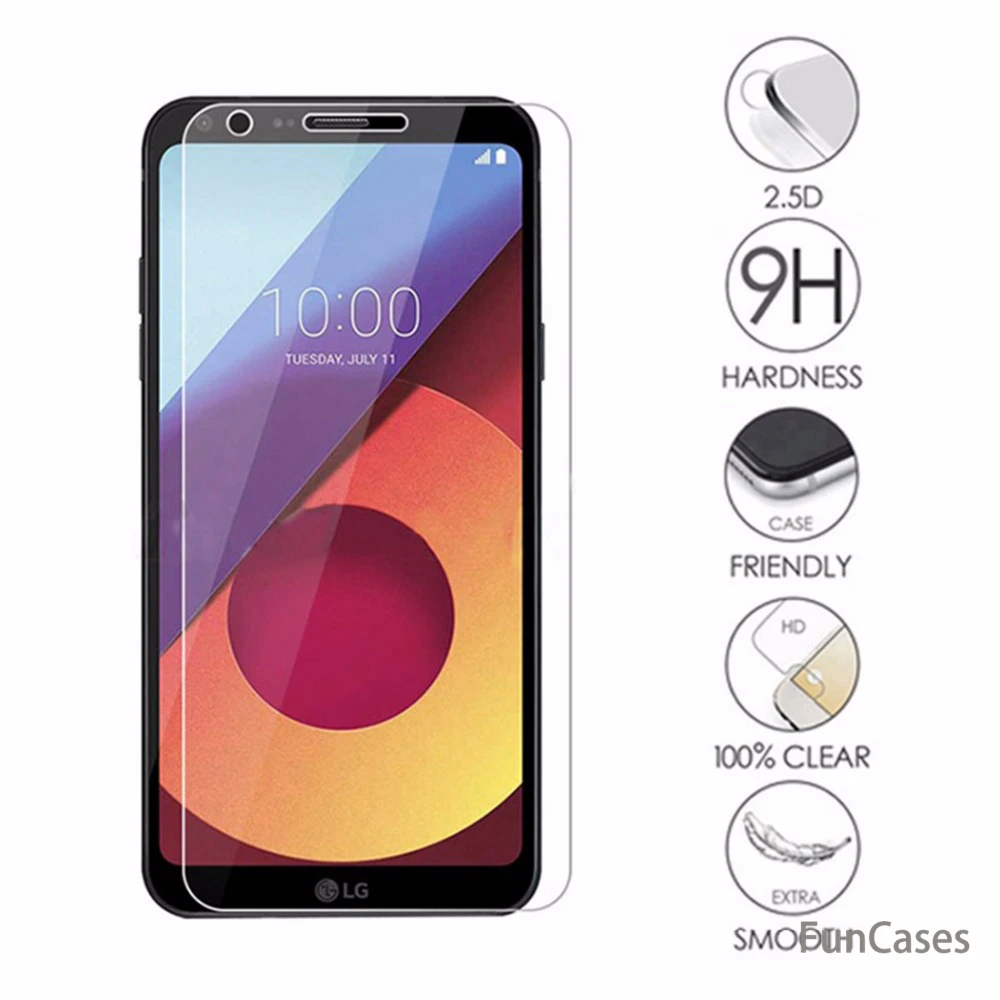 Закаленное стекло для lg Q6 защита экрана 9H взрывозащищенное 5 дюйма 2 D Защитное q6