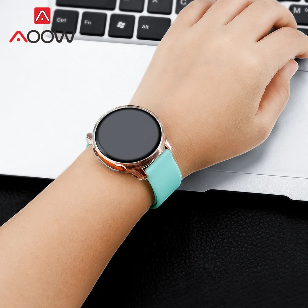 Мягкий защитный чехол для Samsung Galaxy Watch Active тонкий ТПУ с полным покрытием рамка