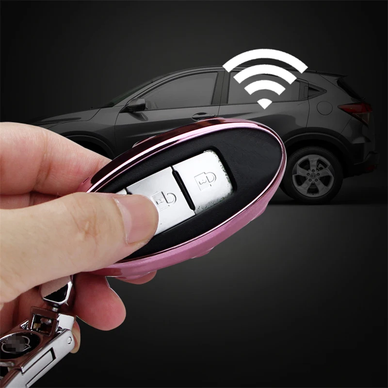 Мягкий TPU чехол для автомобиля стильный ключ Nissan Pathfinder Micra Qashqai J10 Teana Altima X trail Terrano