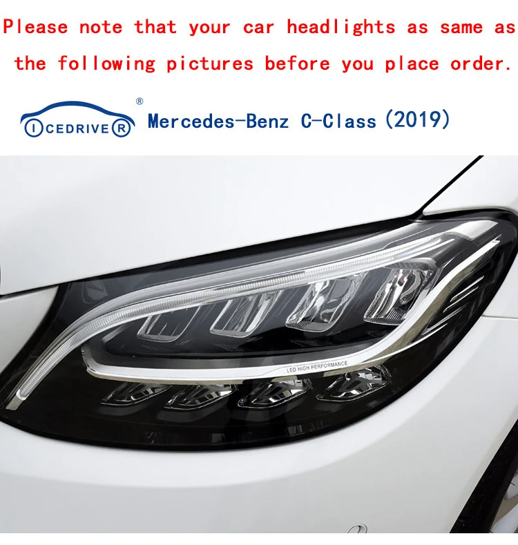 Icedriver для Mercedes Benz C class DRL RGB многоцветный светодиодный панель дневные ходовые огни Demon eye Devil Eye Angel eyes