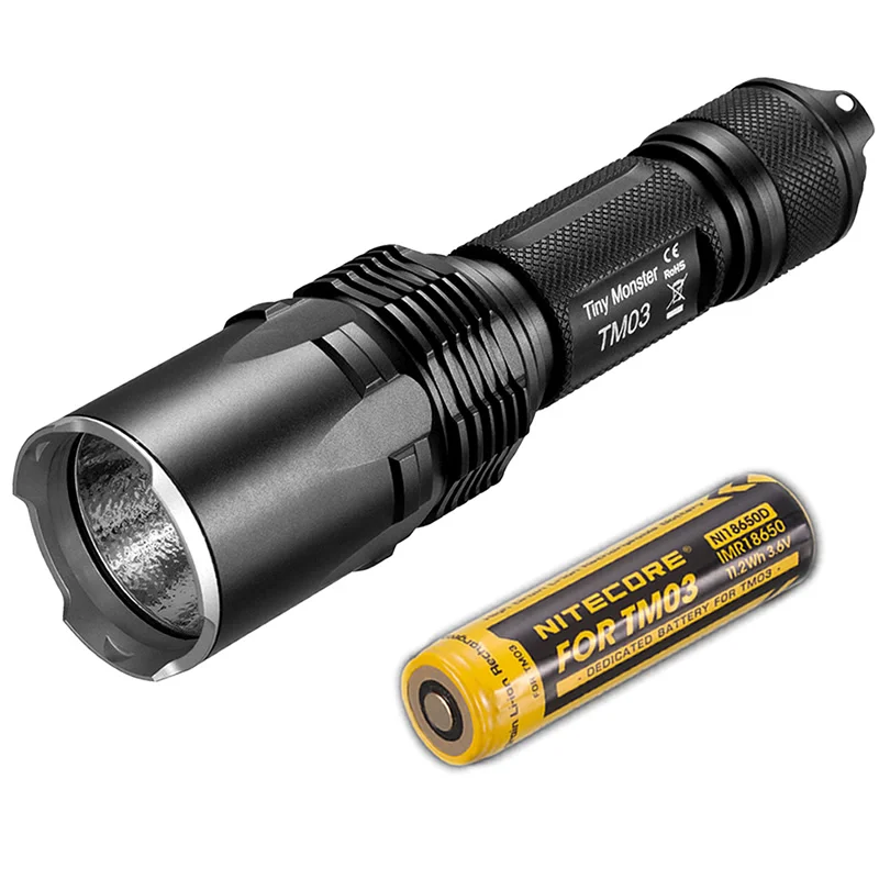 Тактический светодиодный фонарик NITECORE TM03 4x CREE XHP70 18650 лм | Лампы и освещение
