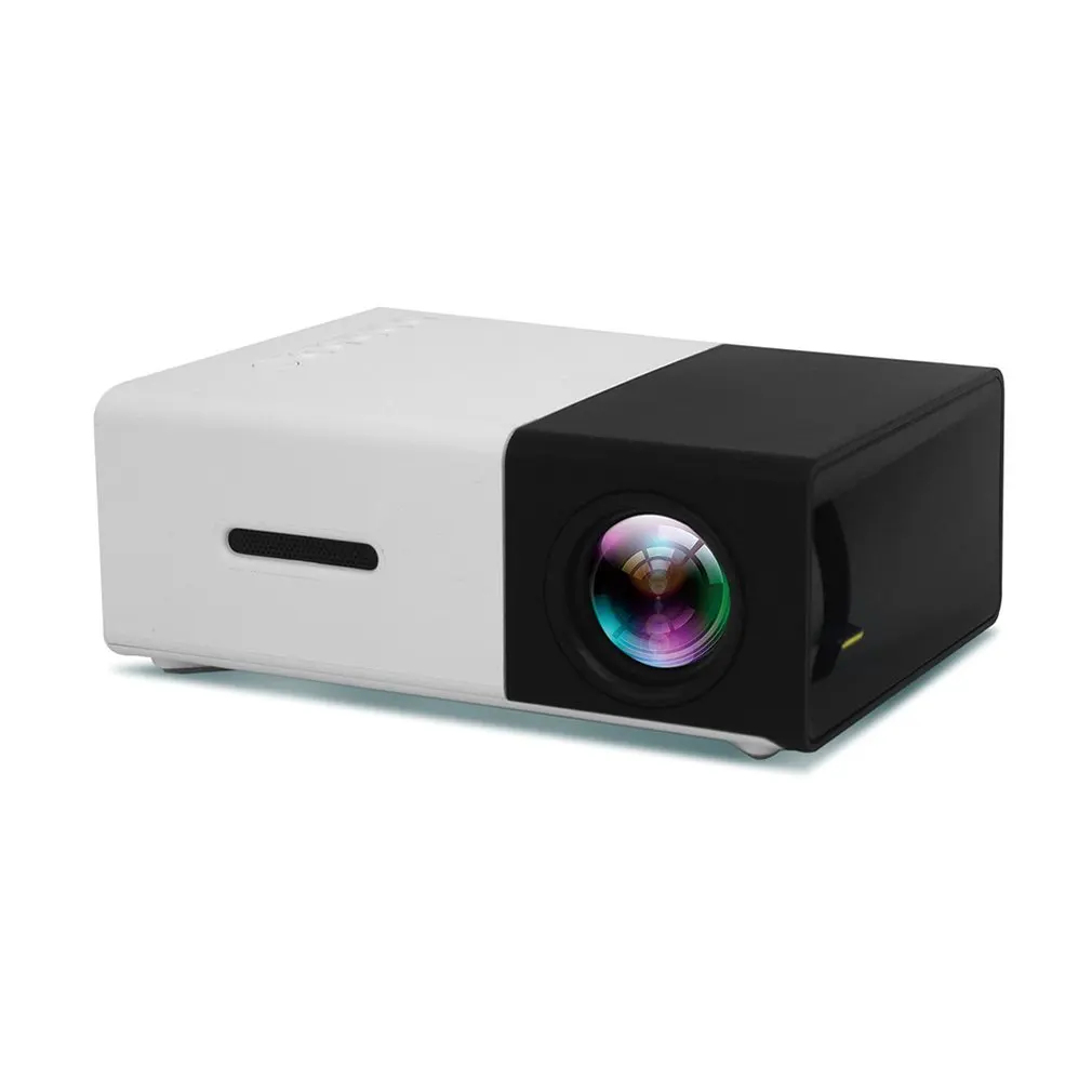 YG300 светодиодный проектор 3D HD портативный мини карманный ЖК для домашнего