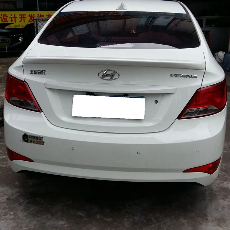 Используется для hyundai verna спойлер accent 2011-2015 verna/accent без краски задний багажник