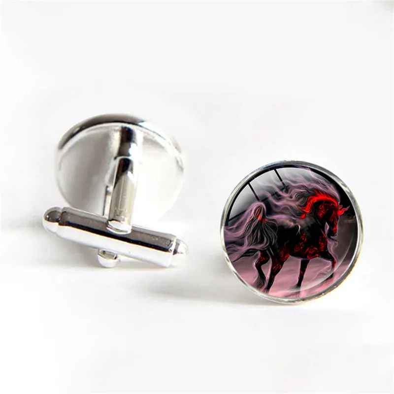 Glass Dome Wedding Cufflinks Aztec Calendar Cuff Links Sun Stone Cabochon Cufflink Picture Mens Shirt | Украшения и аксессуары