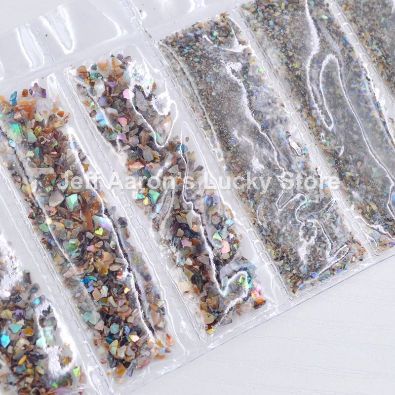 Nails Abalone оболочка фрагменты текстура натуральный морской Корпус 3d Шарм Украшение