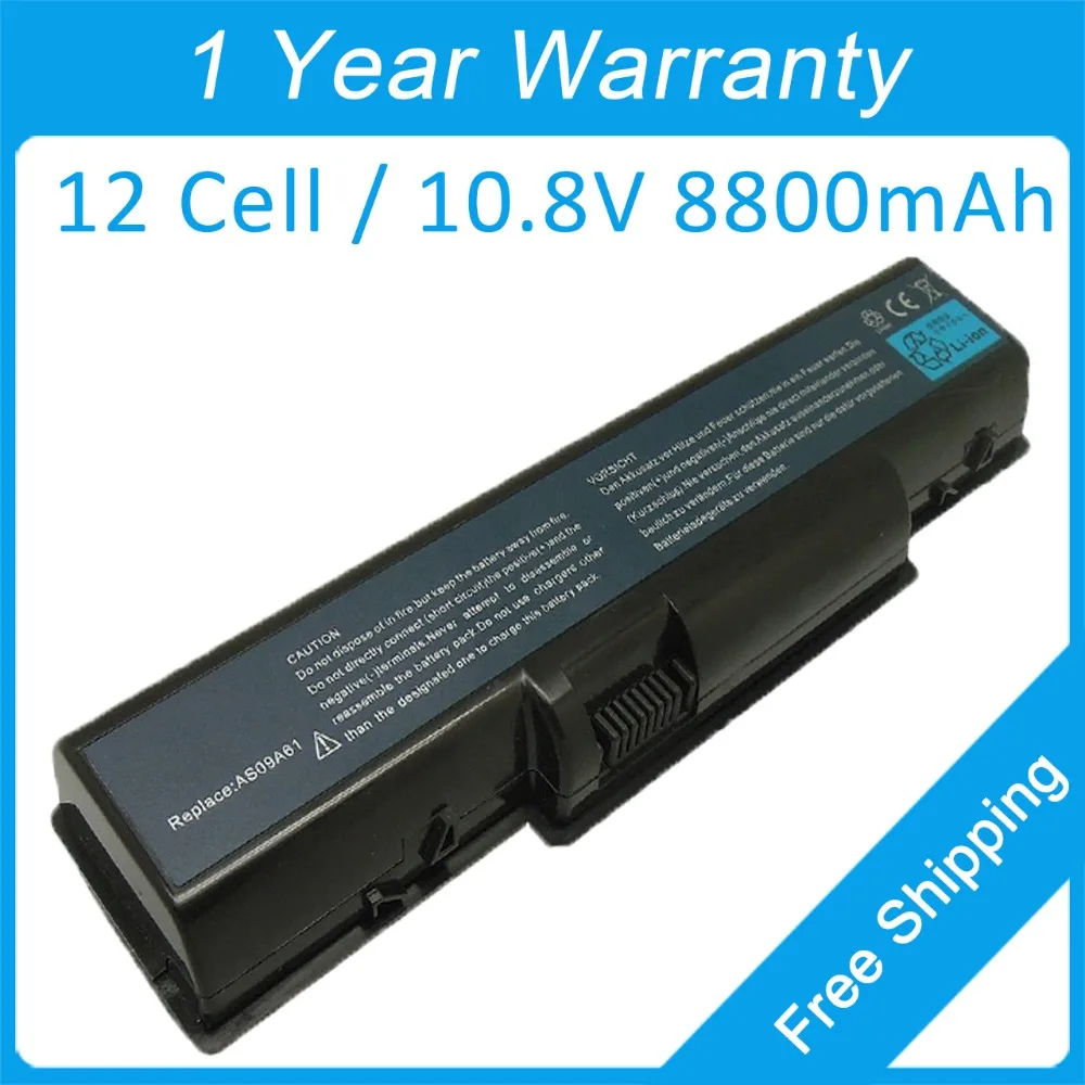 

New 8800mah laptop battery AS09A31 AS09A61 for Gateway NV52 ID58 NV5385U NV5807U NV5810U NV5386U NV5207U NV5387U BT.00603.076