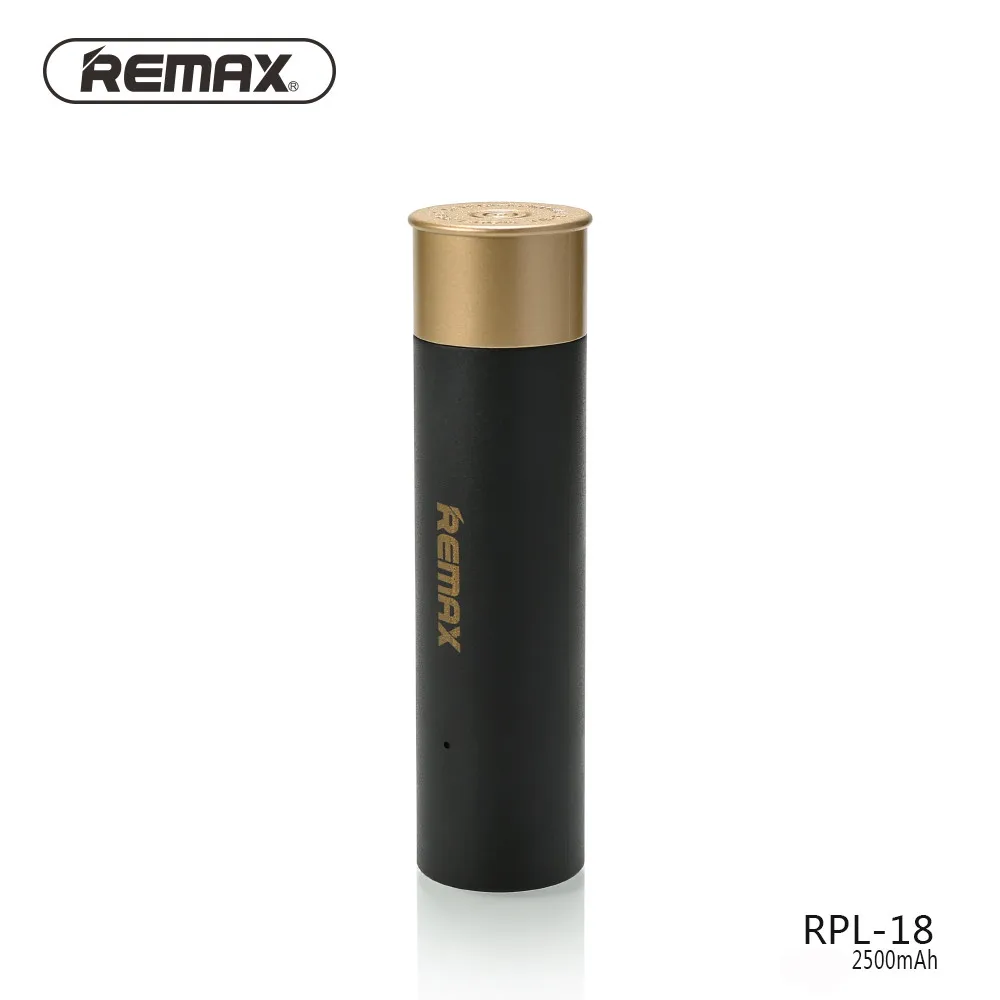 Remax RPL-18, 2500 мА/ч, USB резервный портативный внешний аккумулятор, внешний аккумулятор, зарядное устройство для сотового телефона, быстрая зарядка, мобильный телефон - Цвет: Black