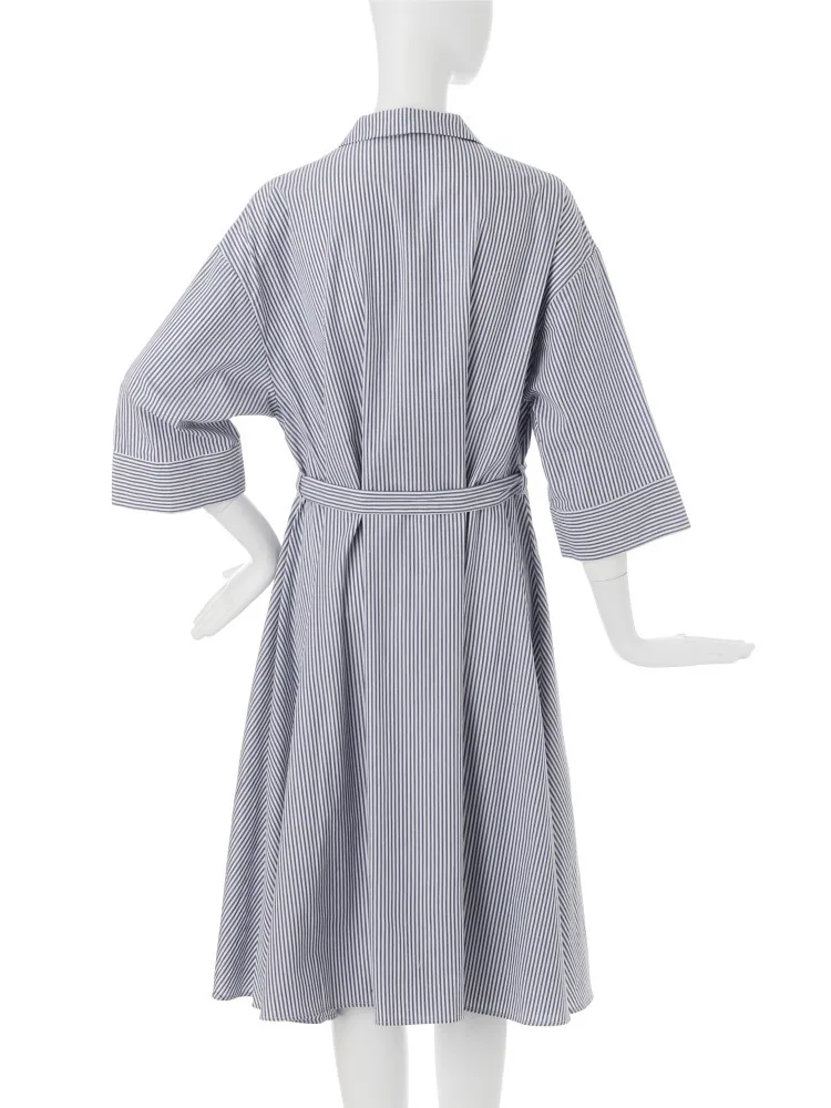 Purebliss 2017 женщин осень старинные 1950-х годов качели полосатый клетчатый Belt Midi Dress |