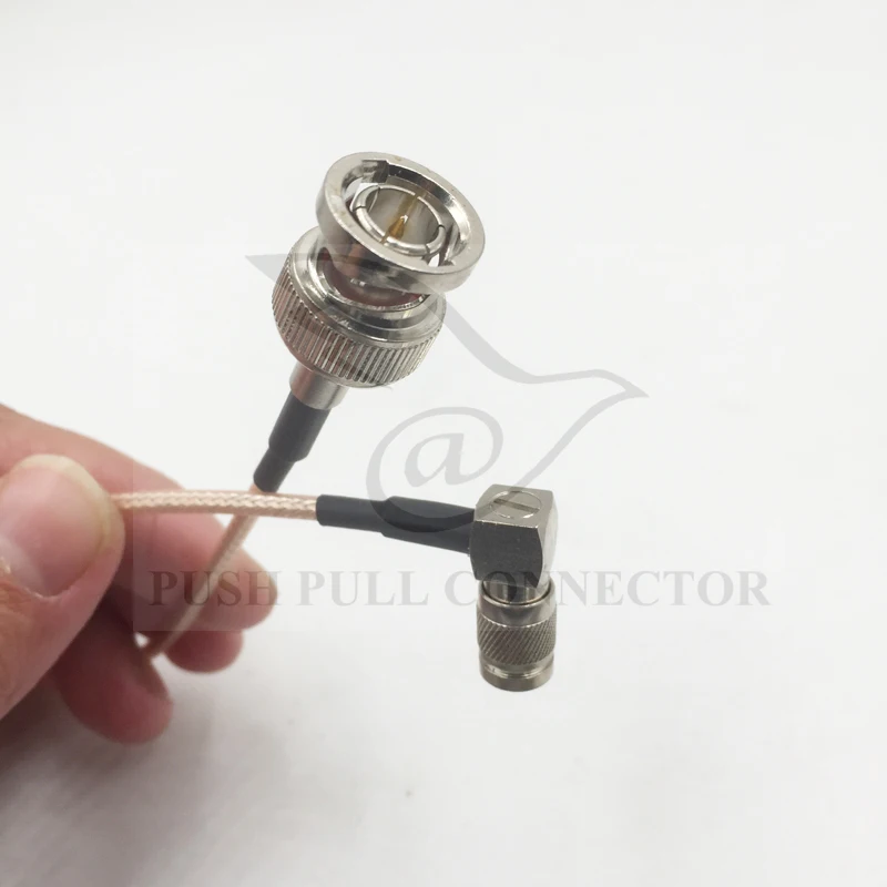 BNC папа перегородка 75Ohm прямой под прямым углом 1 0/2 3 DIN RF коаксиальный RG179 SDI кабель