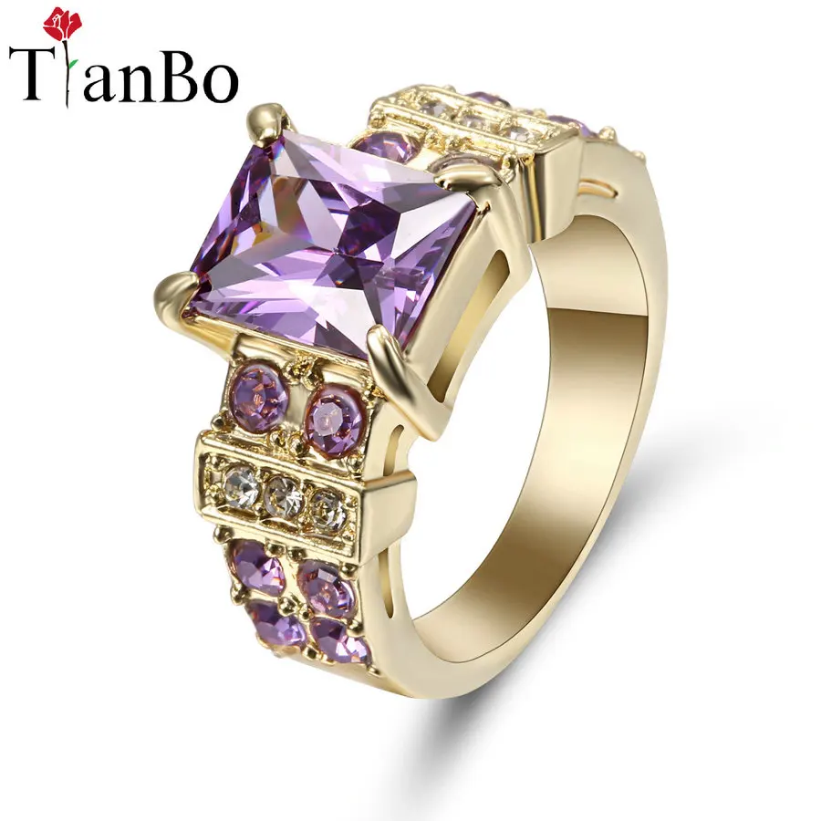 НОВЫЕ геометрические украшения TianBo с фиолетовыми/радужными кристаллами цвет