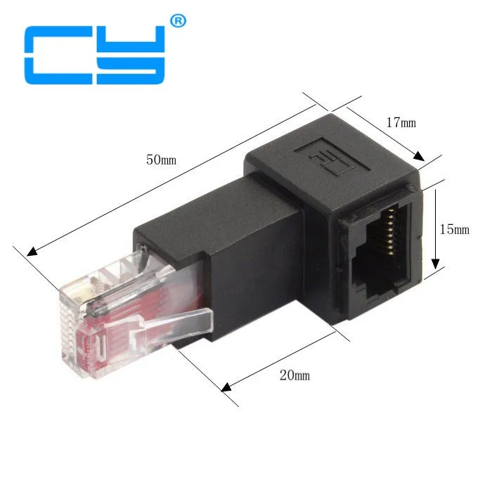 Многоугольник RJ45 вверх вниз вправо влево угловой 8P8C FTP STP UTP Cat 5e штекер гнездо Lan