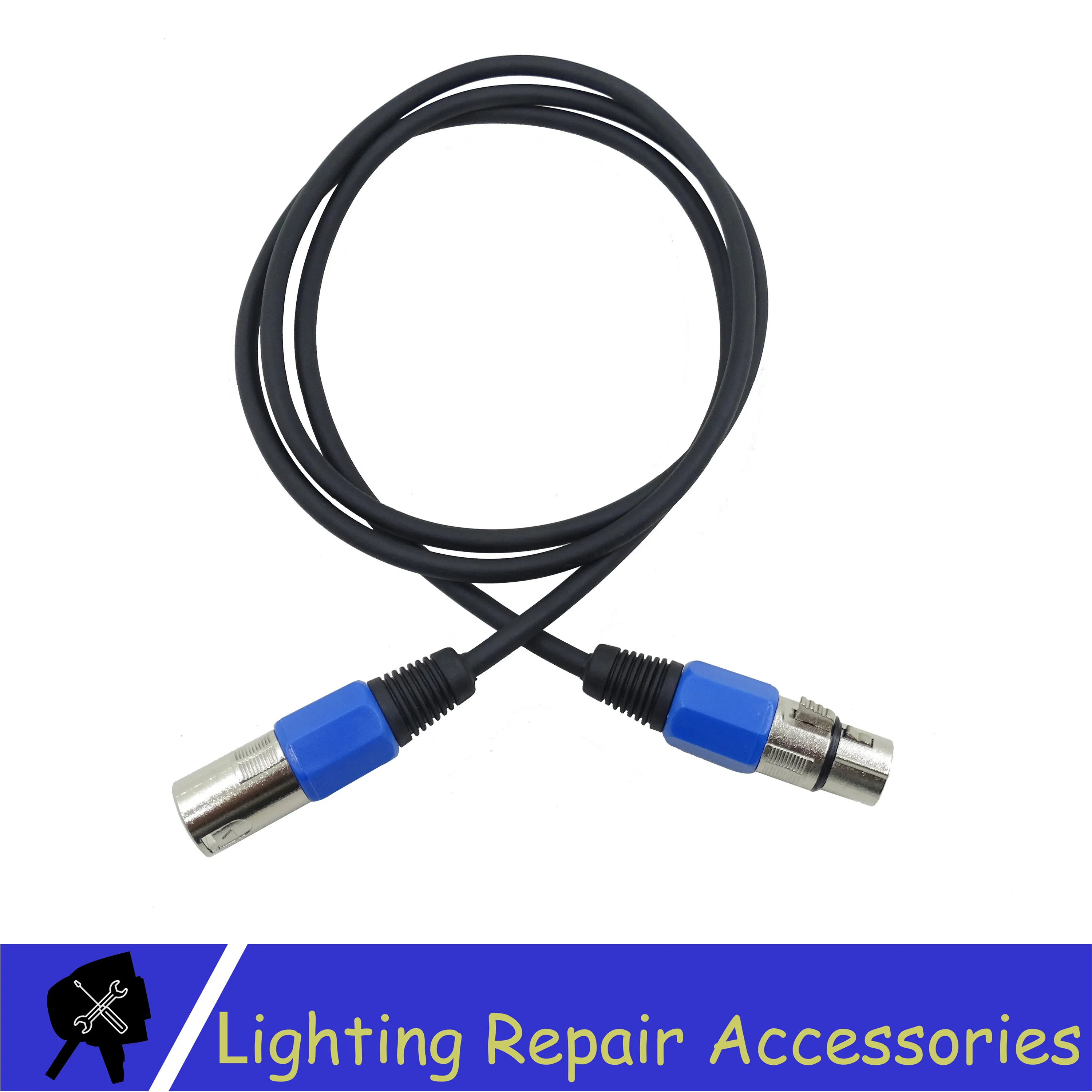 5 шт./лот светодиодный кабель Par Светильник 3 контактный DMX 1 м/2 м/3 м/4 м/5 м/6 м/7 м/8 м/9