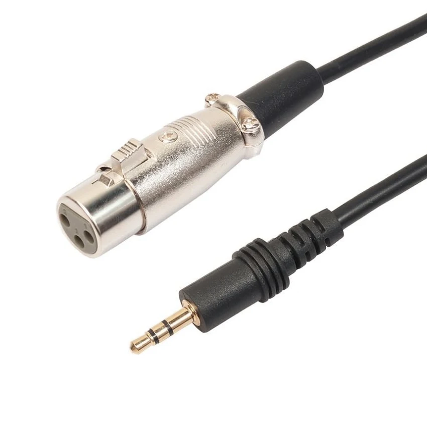 3M XLR 3 контактный разъем мама под прямым углом 1/8 XLR3F 5 мм TRS для камеры