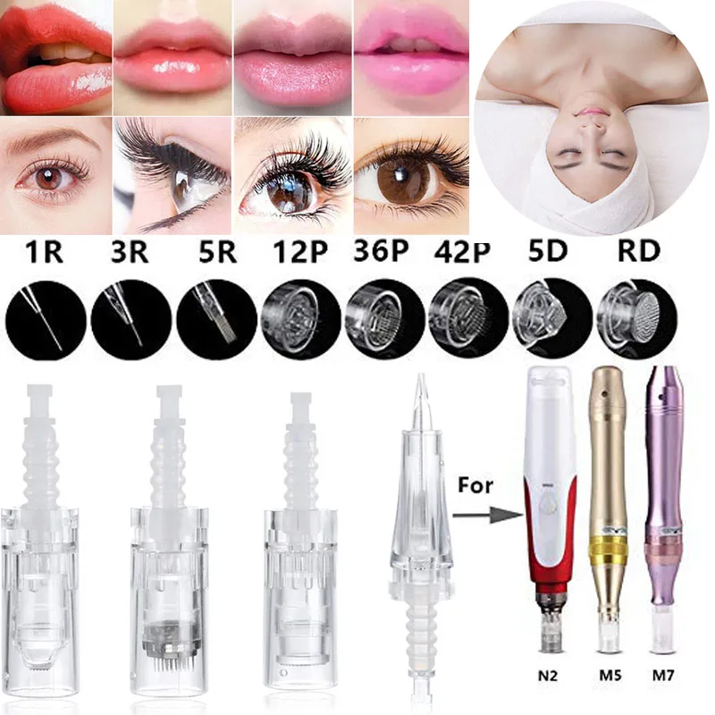 50 шт. картриджей подходит для Dr Pen M5/M7/N2 аксессуары Антивозрастная лицевая сторона шрам акне удаление морщин уход за кожей Красота Инструменты