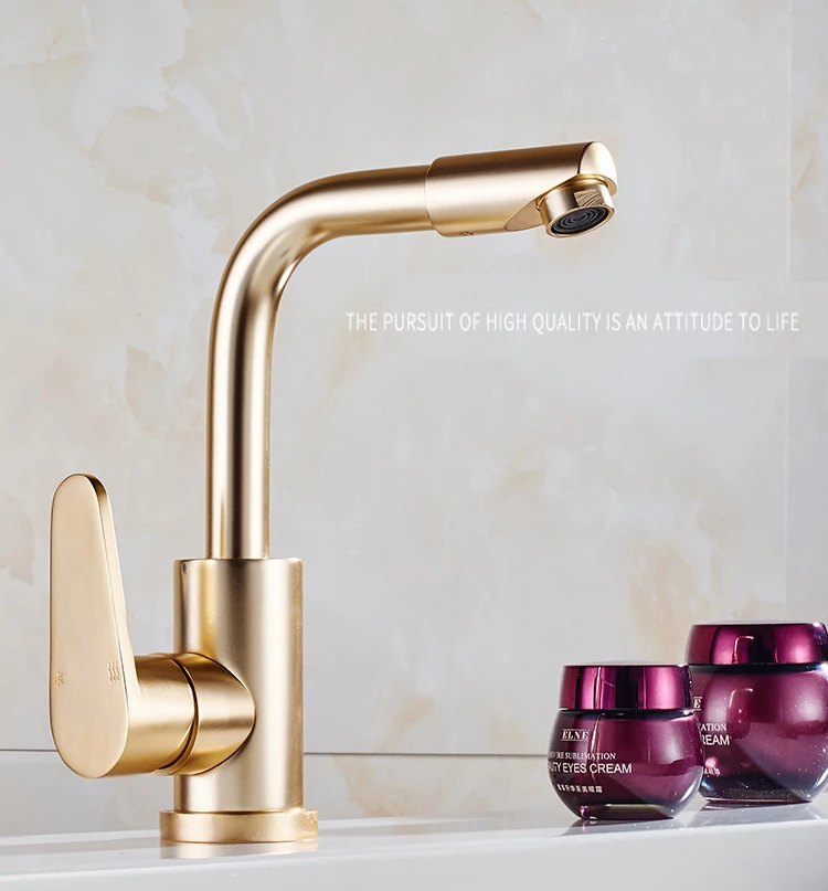 2 Цвета Космический алюминиевый розово-золотой кухонный кран Овощной ванной раковины воды краны холодной горячей Золотой смеситель роскошный