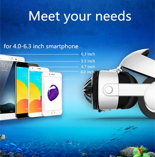 Fiit VR 5F охлаждения Очки виртуальной реальности 3D очки haedset шлемы с Геймпад