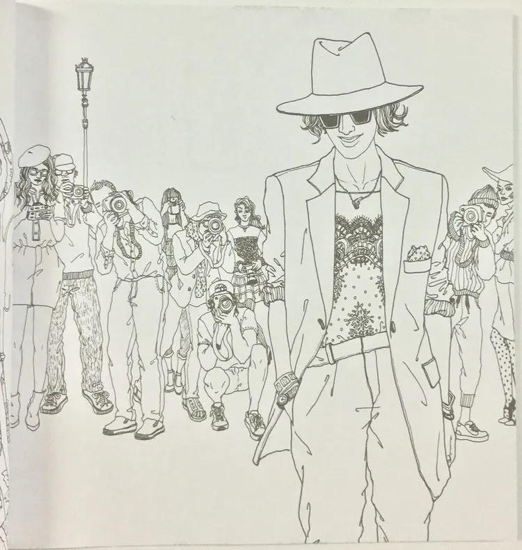 96 страниц модные книжки для раскрашивания взрослых детей девочек антистресс